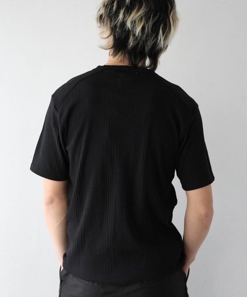 JACKROSE(ジャックローズ)の「JE-ランダムテレコ クルーネック SSTEE(Tシャツ/カットソー・メンズ・グレー/ホワイト/ブラック・M/L)」の17枚目の写真