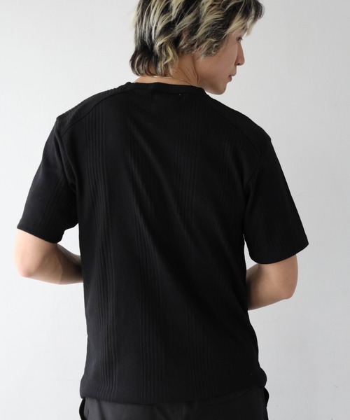 JACKROSE(ジャックローズ)の「JE-ランダムテレコ クルーネック SSTEE(Tシャツ/カットソー・メンズ・グレー/ホワイト/ブラック・M/L)」の18枚目の写真