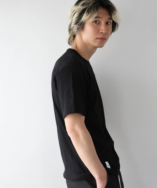 JACKROSE(ジャックローズ)の「JE-ランダムテレコ クルーネック SSTEE(Tシャツ/カットソー・メンズ・グレー/ホワイト/ブラック・M/L)」の14枚目の写真