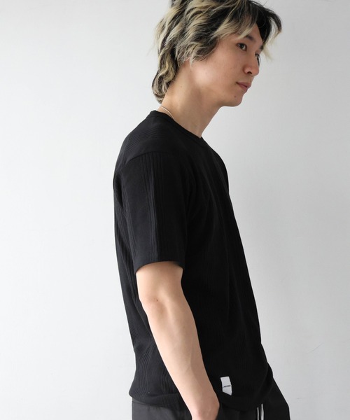 JACKROSE(ジャックローズ)の「JE-ランダムテレコ クルーネック SSTEE(Tシャツ/カットソー・メンズ・グレー/ホワイト/ブラック・M/L)」の15枚目の写真
