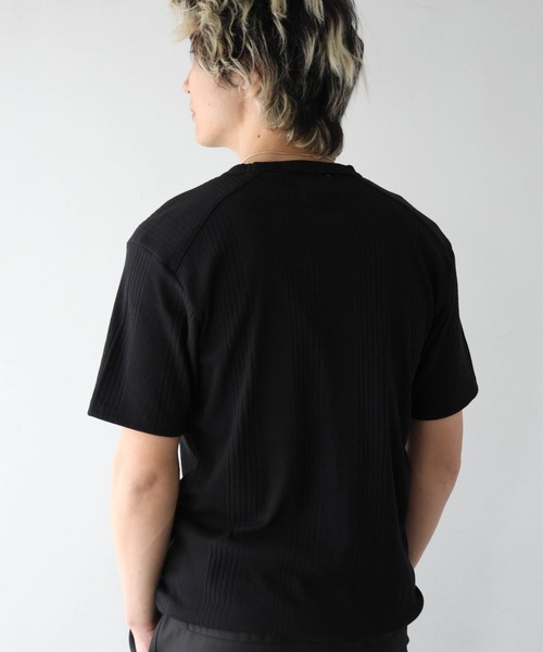 JACKROSE(ジャックローズ)の「JE-ランダムテレコ クルーネック SSTEE(Tシャツ/カットソー・メンズ・グレー/ホワイト/ブラック・M/L)」の16枚目の写真