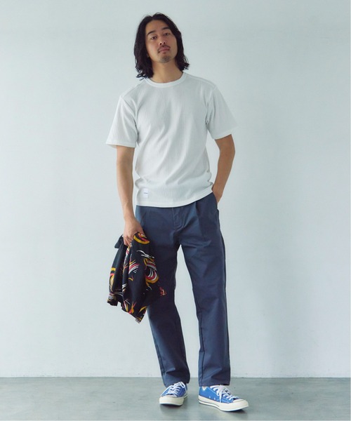 JACKROSE(ジャックローズ)の「JE-ランダムテレコ クルーネック SSTEE(Tシャツ/カットソー・メンズ・グレー/ホワイト/ブラック・M/L)」の5枚目の写真