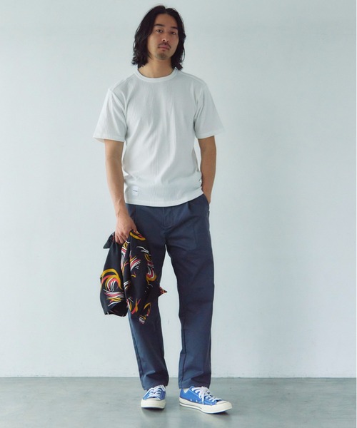 JACKROSE(ジャックローズ)の「JE-ランダムテレコ クルーネック SSTEE(Tシャツ/カットソー・メンズ・グレー/ホワイト/ブラック・M/L)」の6枚目の写真