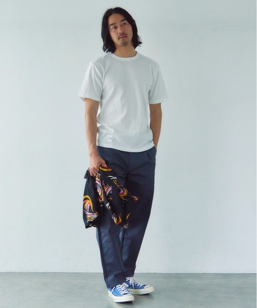 JACKROSE(ジャックローズ)の「JE-ランダムテレコ クルーネック SSTEE(Tシャツ/カットソー・メンズ・グレー/ホワイト/ブラック・M/L)」の7枚目の写真