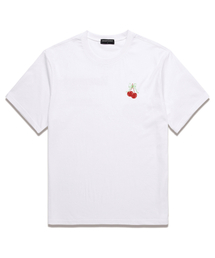 WISSY（ウィッシー）の「チェリーリボン 半袖Tシャツ (WS031) ホワイト（Tシャツ/カットソー）」