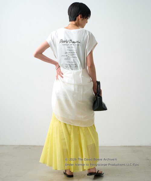 LOUNGEDRESS(ラウンジドレス)の「【GOOD ROCK SPEED】DAVID BOWIE フレンチT(Tシャツ/カットソー・レディース・オフホワイト/ブラック・FREE)」の12枚目の写真