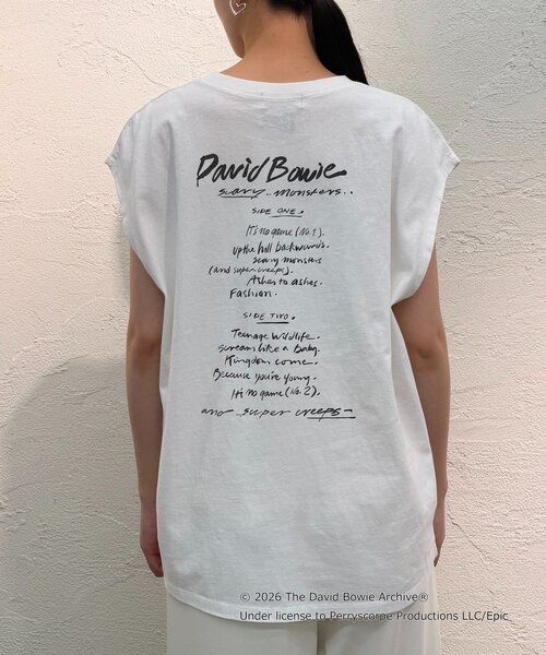 LOUNGEDRESS(ラウンジドレス)の「【GOOD ROCK SPEED】DAVID BOWIE フレンチT(Tシャツ/カットソー・レディース・オフホワイト/ブラック・FREE)」の21枚目の写真