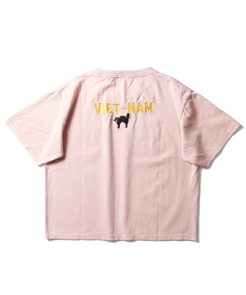 HOUSTON(ヒューストン)の「HOUSTON スーベニアTシャツ(VIETNAM)(Tシャツ/カットソー・メンズ・ネイビー/ターコイズブルー/ナチュラル/ピンク・1/0)」の8枚目の写真