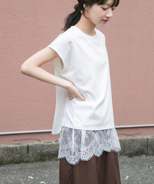 ITEMS URBANRESEARCH(アイテムズ アーバンリサーチ)の「『接触冷感/UVカット』クルーネックノースリTシャツ(Tシャツ/カットソー・レディース・ブラック/ライトブラウン/ホワイト/ホワイト系その他・FREE)」の5枚目の写真