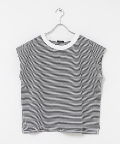 ITEMS URBANRESEARCH(アイテムズ アーバンリサーチ)の「『接触冷感/UVカット』クルーネックノースリTシャツ(Tシャツ/カットソー・レディース・ブラック/ライトブラウン/ホワイト/ホワイト系その他・FREE)」の16枚目の写真