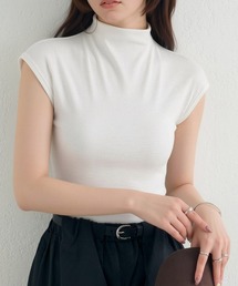 リブカットソー リブ編みT レディース
