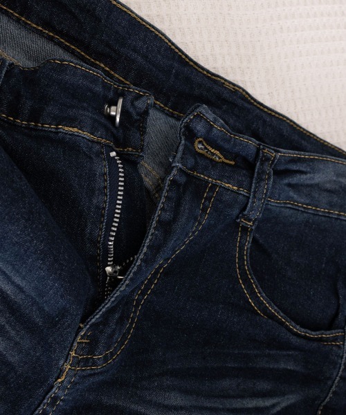 Miniministore(ミニミニストア)の「セミフレアデニムパンツレトロデニムパンツ(デニムパンツ・レディース・インディゴブルー・M/XL/S/L)」の18枚目の写真