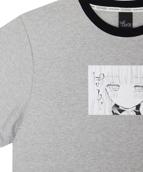 LUVISTRUE(ラヴイズトゥルー)の「SHUGO CHARA! RIMA RINGER TEE(GRAY)(Tシャツ/カットソー・レディース・その他・FREE)」の5枚目の写真
