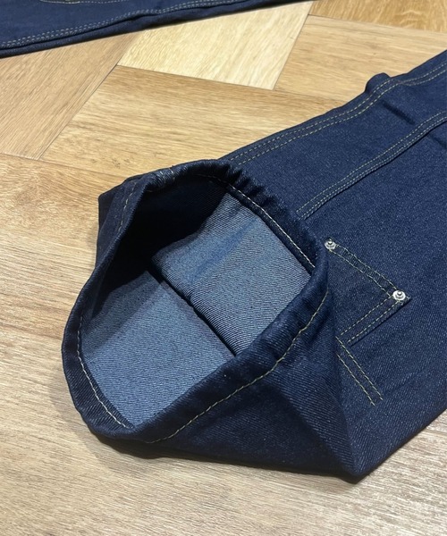link lot（リンクロット）の「裾デザインワイドストレートデニムパンツ（デニムパンツ・メンズ・ネイビー・L/M）」の14枚目の写真