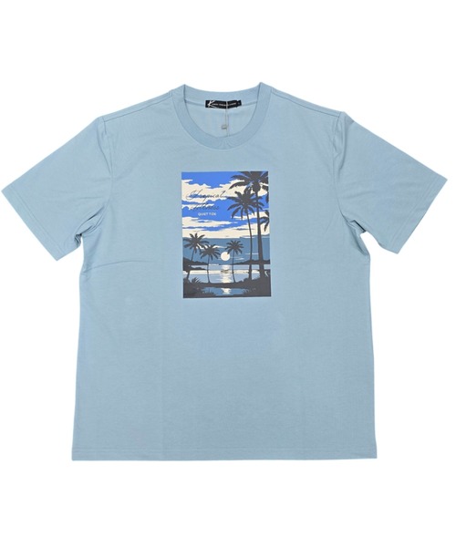 KANSAI YAMAMOTO HOMME（カンサイヤマモトオム）の「【KANSAI YAMAMOTO HOMME/カンサイヤマモトオム】天竺プリントTシャツ（Tシャツ/カットソー・メンズ・サックスブルー/ブラック/ホワイト/オレンジ・LARGE/MEDIUM/X-LARGE）」の7枚目の写真