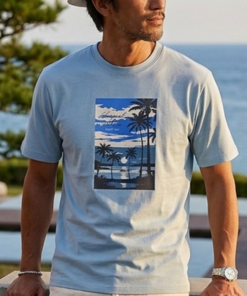 KANSAI YAMAMOTO HOMME（カンサイヤマモトオム）の「【KANSAI YAMAMOTO HOMME/カンサイヤマモトオム】天竺プリントTシャツ（Tシャツ/カットソー・メンズ・サックスブルー/ブラック/ホワイト/オレンジ・LARGE/MEDIUM/X-LARGE）」の11枚目の写真