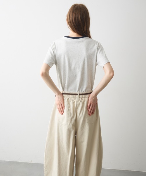 Crisp(クリスプ)の「wash denim easy pants / ウォッシュデニムイージーパンツ(デニムパンツ・レディース・ブルー/アイボリー・FREE)」の12枚目の写真