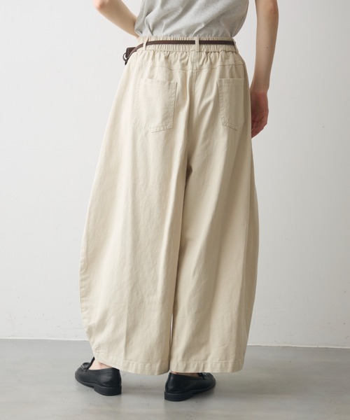 Crisp(クリスプ)の「wash denim easy pants / ウォッシュデニムイージーパンツ(デニムパンツ・レディース・ブルー/アイボリー・FREE)」の5枚目の写真
