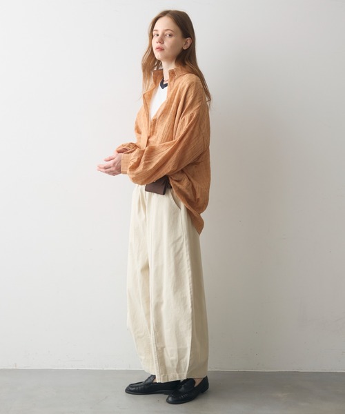 Crisp(クリスプ)の「wash denim easy pants / ウォッシュデニムイージーパンツ(デニムパンツ・レディース・ブルー/アイボリー・FREE)」の14枚目の写真