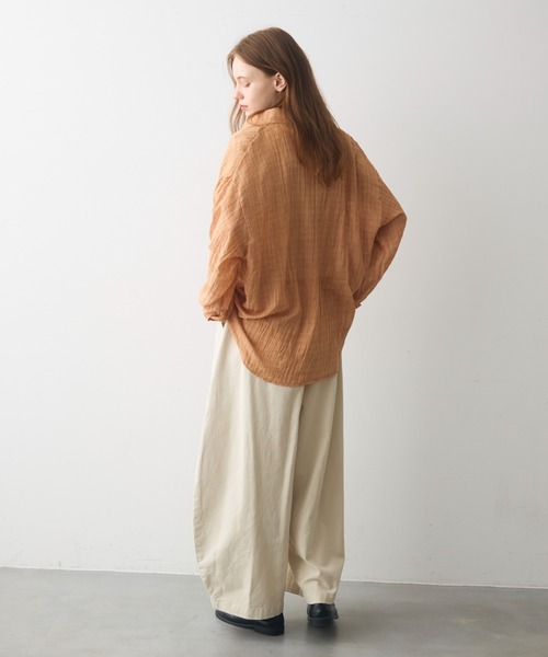 Crisp(クリスプ)の「wash denim easy pants / ウォッシュデニムイージーパンツ(デニムパンツ・レディース・ブルー/アイボリー・FREE)」の15枚目の写真