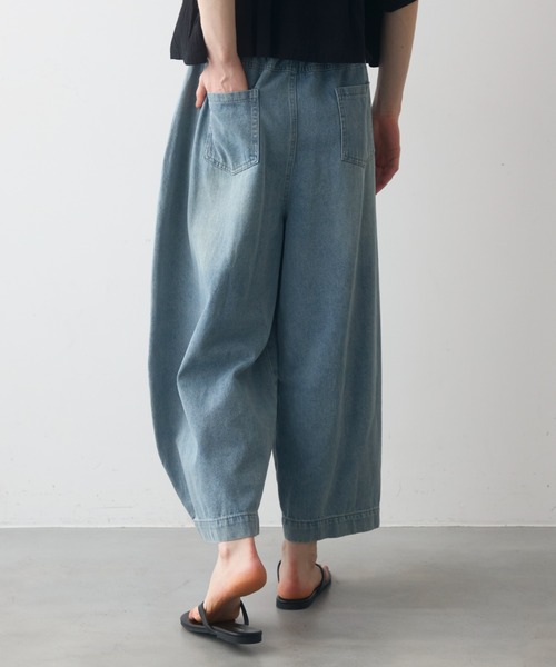 Crisp(クリスプ)の「wash denim easy pants / ウォッシュデニムイージーパンツ(デニムパンツ・レディース・ブルー/アイボリー・FREE)」の19枚目の写真