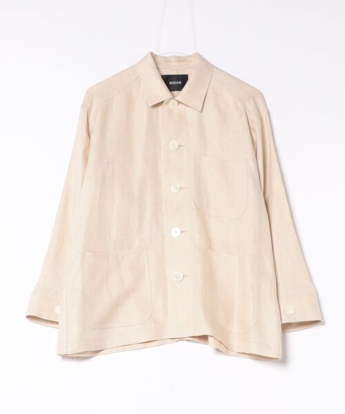 ZUCCa（ズッカ）の「LINEN TWILL（シャツ/ブラウス・レディース・ベージュ/ダークグレー/ブルー・M size）」の3枚目の写真