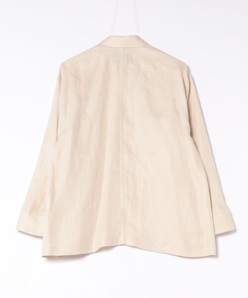 ZUCCa（ズッカ）の「LINEN TWILL（シャツ/ブラウス・レディース・ベージュ/ダークグレー/ブルー・M size）」の4枚目の写真