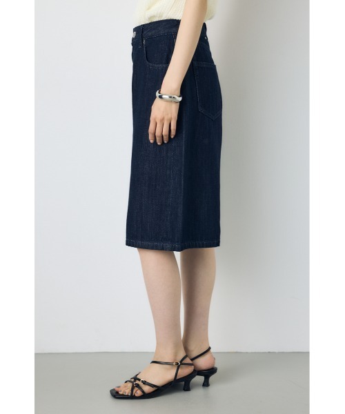 AZUL by moussy（アズールバイマウジー）の「【サイズ,身長別画像あり】【セットアップ対応】AZUL DENIM 甘撚りハーフパンツ　春服　夏服　デニム　大人カジュアル（デニムパンツ・レディース・ライトブルー/ワンウォッシュ・SMALL/MEDIUM）」の13枚目の写真