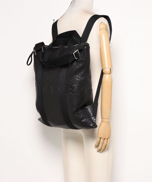 ALLSAINTS(オールセインツ)の「KEI LEATHER MULTI-USE BACKPACK | KEI レザー マルチユース バックパック(バックパック/リュック・メンズ・ブラック・ONE SIZE)」の12枚目の写真