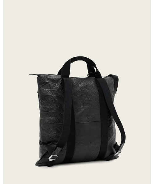 ALLSAINTS(オールセインツ)の「KEI LEATHER MULTI-USE BACKPACK | KEI レザー マルチユース バックパック(バックパック/リュック・メンズ・ブラック・ONE SIZE)」の8枚目の写真