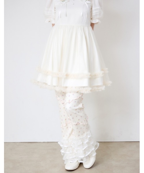 Lolime by mellfy memory(ロリミー バイ メルフィーメモリー)の「flower waffle lace pants(その他パンツ・レディース・ピンク/ブルー・M/LL)」の2枚目の写真
