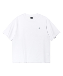 ANNOYED（アノイド）の「スマイルロゴ半袖Tシャツ LQ7TU436_WHITE（Tシャツ/カットソー）」