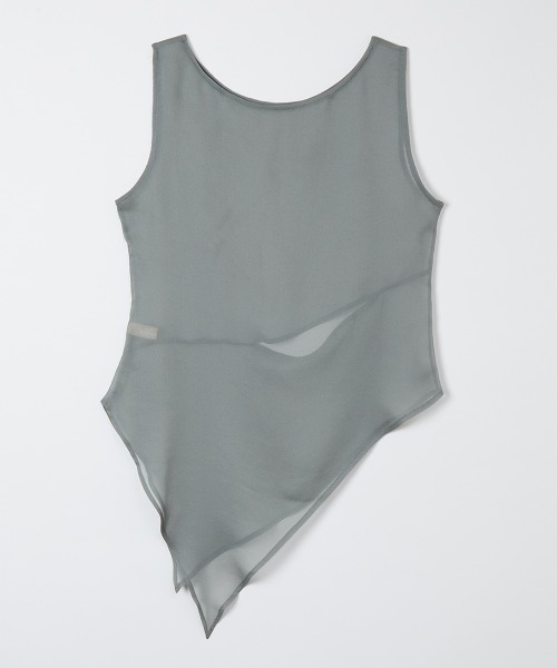 leinwande(ラインヴァンド)の「Iris Sheer Tank / アイリスシアータンク(タンクトップ・レディース・LT.Gray/Black/Beige・ONE SIZE)」の6枚目の写真