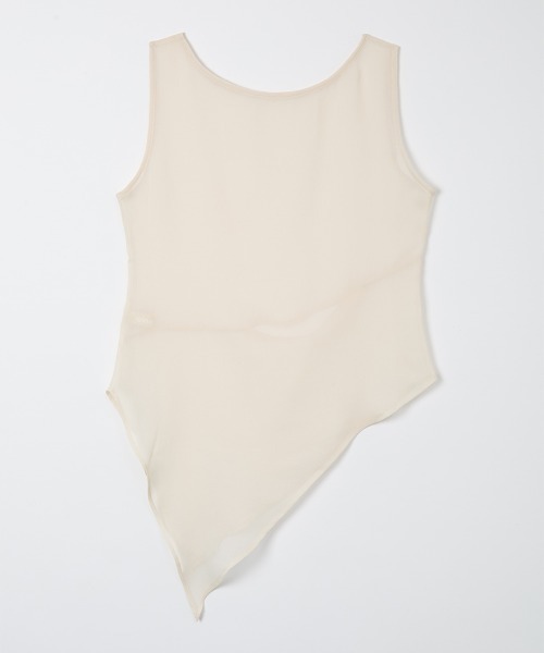 leinwande(ラインヴァンド)の「Iris Sheer Tank / アイリスシアータンク(タンクトップ・レディース・LT.Gray/Black/Beige・ONE SIZE)」の9枚目の写真
