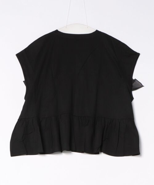 M y u(ミュー)の「フラワーブーケTシャツ(Tシャツ/カットソー・レディース・Black/White/Beige・ML)」の9枚目の写真