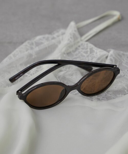 GALENA（LOUNGEDRESS）（ガレナ）の「【GALENA/ガレナ】オーバルサングラス（サングラス・レディース・ブラウン・FREE）」の3枚目の写真