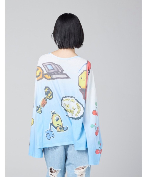 Little sunny bite(リトルサニーバイト)の「★Little sunny bite★anna hopman x little sunny bite smile long tee 26SS(Tシャツ/カットソー・レディース・ピンク/ブルー/ライトグレー・MEDIUM/SMALL)」の21枚目の写真