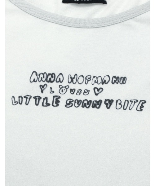 Little sunny bite(リトルサニーバイト)の「★Little sunny bite★anna hopman x little sunny bite smile long tee 26SS(Tシャツ/カットソー・レディース・ピンク/ブルー/ライトグレー・MEDIUM/SMALL)」の5枚目の写真
