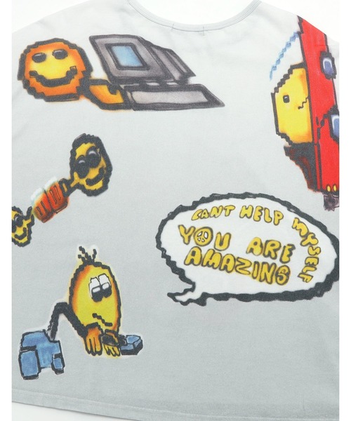 Little sunny bite(リトルサニーバイト)の「★Little sunny bite★anna hopman x little sunny bite smile long tee 26SS(Tシャツ/カットソー・レディース・ピンク/ブルー/ライトグレー・MEDIUM/SMALL)」の14枚目の写真
