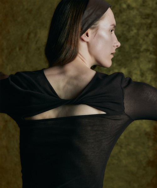 IRIS47(イリスフォーセブン)の「【IRIS 47】fault tops/フォルト トップス dress36(Tシャツ/カットソー・レディース・ブルー/ホワイト/ブラウン・FREE)」の3枚目の写真