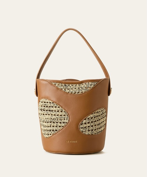 LE VERNIS(ル・ベルニ)の「LE VERNIS(ル・ベルニ)Hole digging bucket bag(ハンドバッグ・レディース・ブラウン/ブラック・FREE)」の13枚目の写真