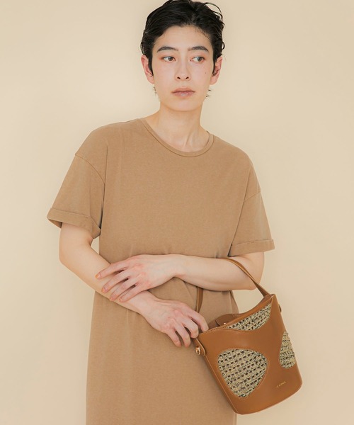 LE VERNIS(ル・ベルニ)の「LE VERNIS(ル・ベルニ)Hole digging bucket bag(ハンドバッグ・レディース・ブラウン/ブラック・FREE)」の9枚目の写真