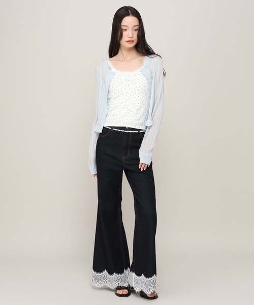 Heather(ヘザー)の「カップ付きヘンリーネックキャミ 815908(キャミソール・レディース・ホワイト系その他/アイボリー/ブラック系その他・S/M)」の10枚目の写真
