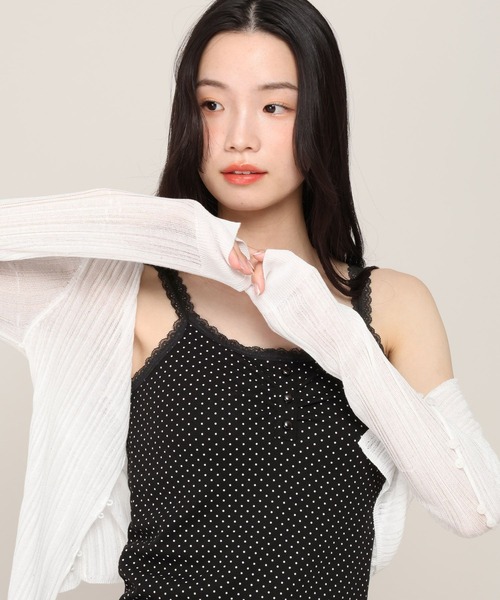 Heather(ヘザー)の「カップ付きヘンリーネックキャミ 815908(キャミソール・レディース・ホワイト系その他/アイボリー/ブラック系その他・S/M)」の13枚目の写真