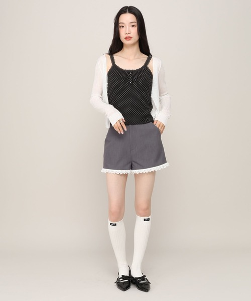 Heather(ヘザー)の「カップ付きヘンリーネックキャミ 815908(キャミソール・レディース・ホワイト系その他/アイボリー/ブラック系その他・S/M)」の15枚目の写真