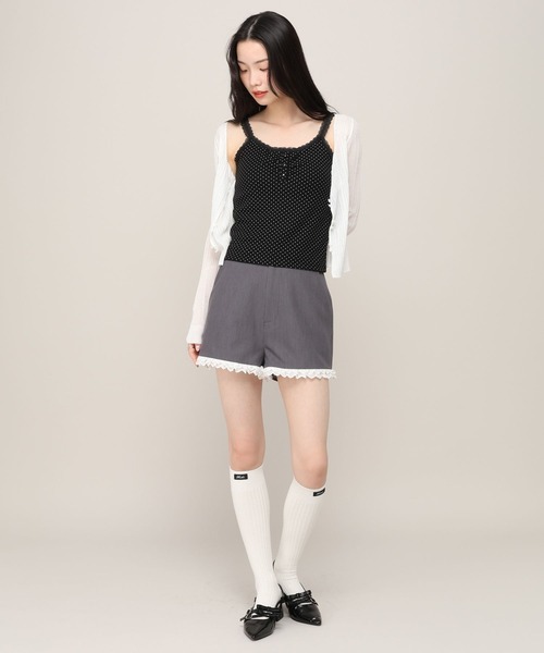 Heather(ヘザー)の「カップ付きヘンリーネックキャミ 815908(キャミソール・レディース・ホワイト系その他/アイボリー/ブラック系その他・S/M)」の16枚目の写真