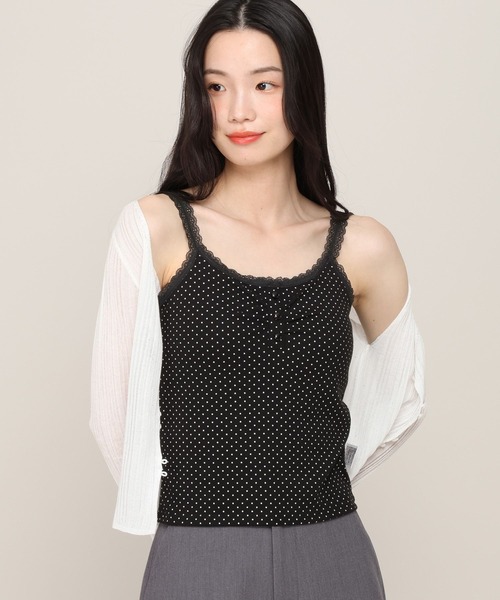 Heather(ヘザー)の「カップ付きヘンリーネックキャミ 815908(キャミソール・レディース・ホワイト系その他/アイボリー/ブラック系その他・S/M)」の18枚目の写真