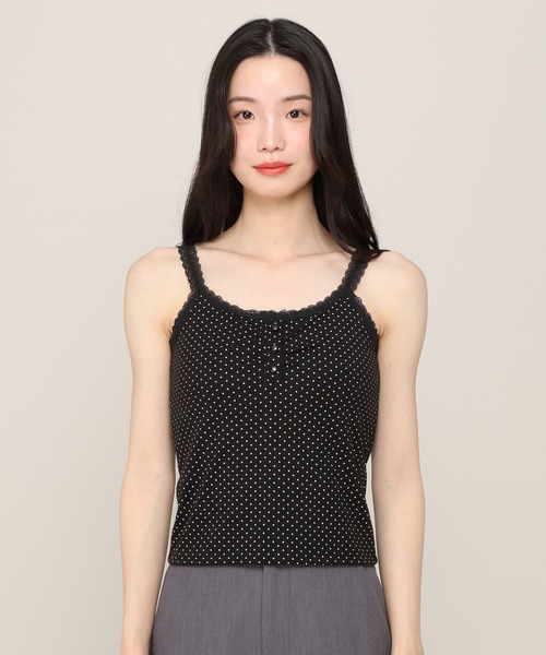 Heather(ヘザー)の「カップ付きヘンリーネックキャミ 815908(キャミソール・レディース・ホワイト系その他/アイボリー/ブラック系その他・S/M)」の19枚目の写真