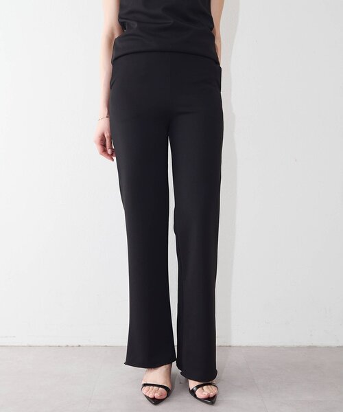 Whim Gazette（ウィムガゼット）の「【THE BAAT】 Flared pants/セットアップ可（その他パンツ・レディース・ブラック/アイボリー・MEDIUM）」の2枚目の写真