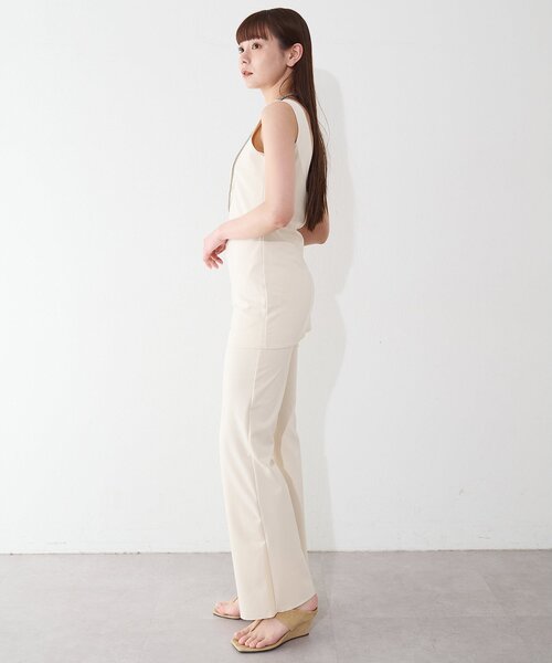 Whim Gazette（ウィムガゼット）の「【THE BAAT】 Flared pants/セットアップ可（その他パンツ・レディース・ブラック/アイボリー・MEDIUM）」の5枚目の写真
